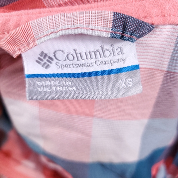 Columbia Sportswear Pink/Blue Plaid Windbreaker Jacket - Picture 9 of 9